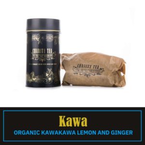 Kawa Organic Kawakawa Loose Tea with Charity Tea Signature tin