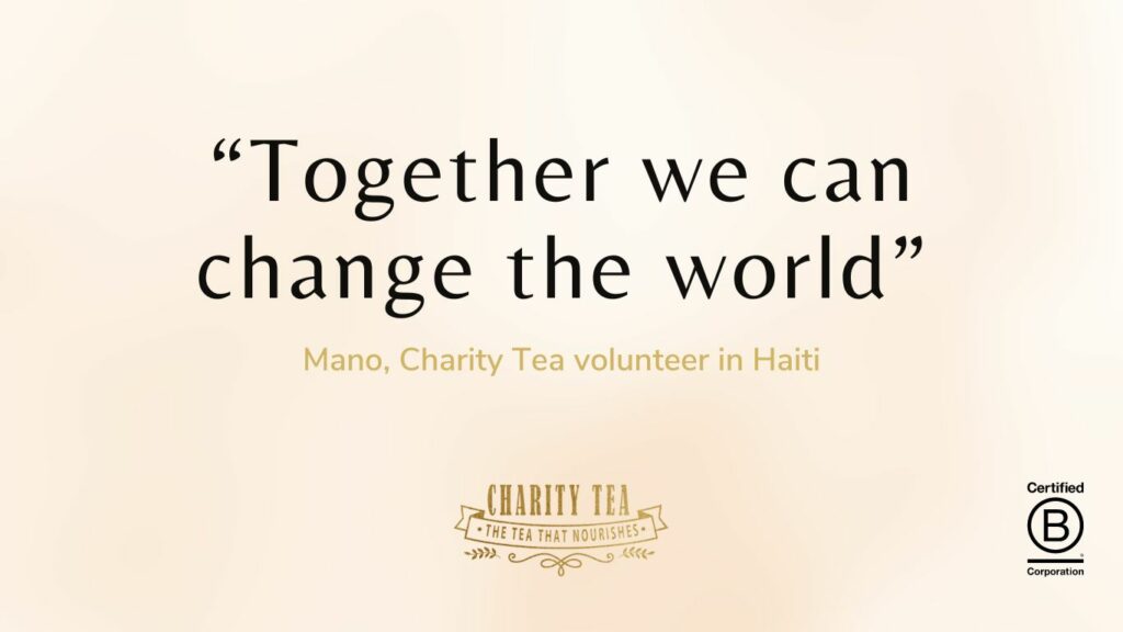 "Together we can change the world" Mano in Haiti